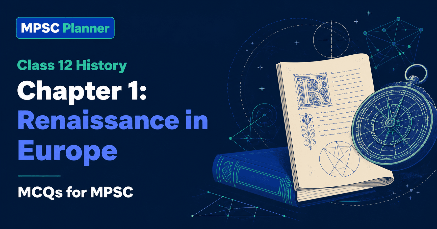 MPSC Planner Class 12 History Chapter 1 Renaissance in Europe MCQs cover image